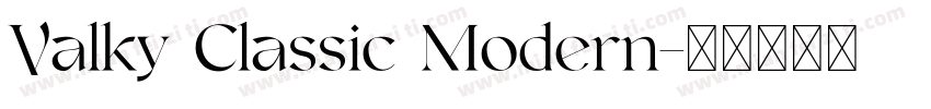 Valky Classic Modern字体转换